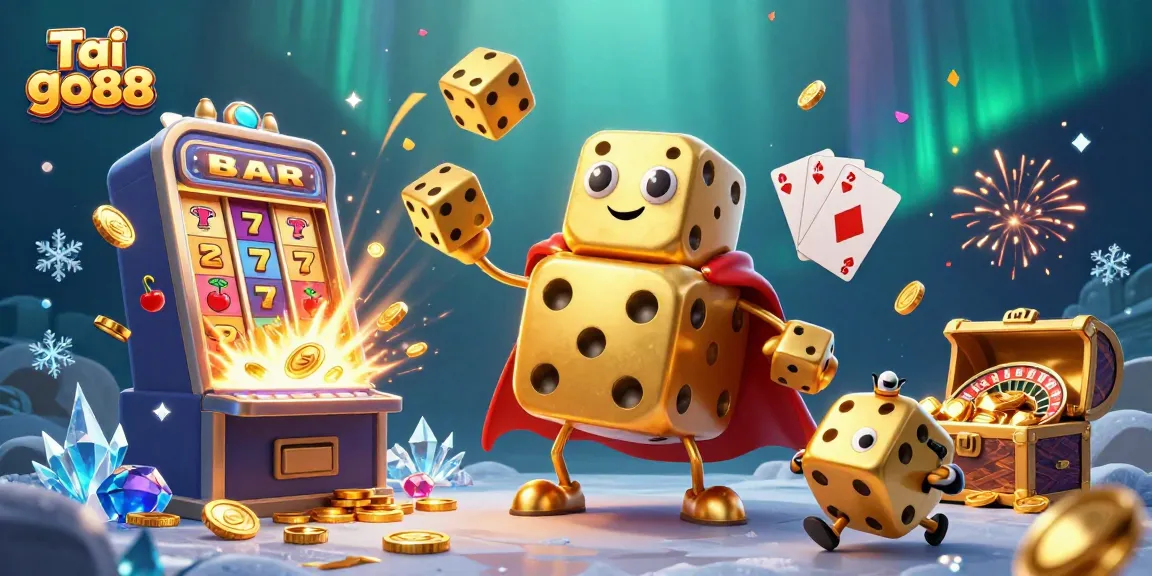 Engage with Tai go88 by playing dynamic casino games illustrated in a vibrant and captivating scene.