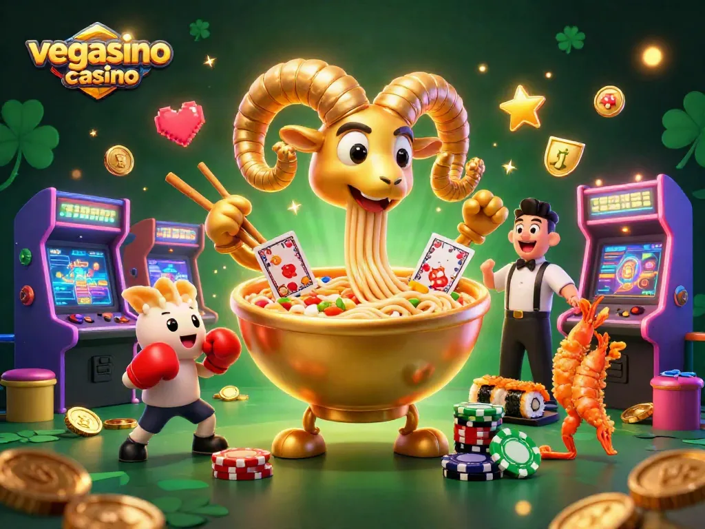Experience immersive gameplay at vegasino casino with vibrant characters and arcade elements