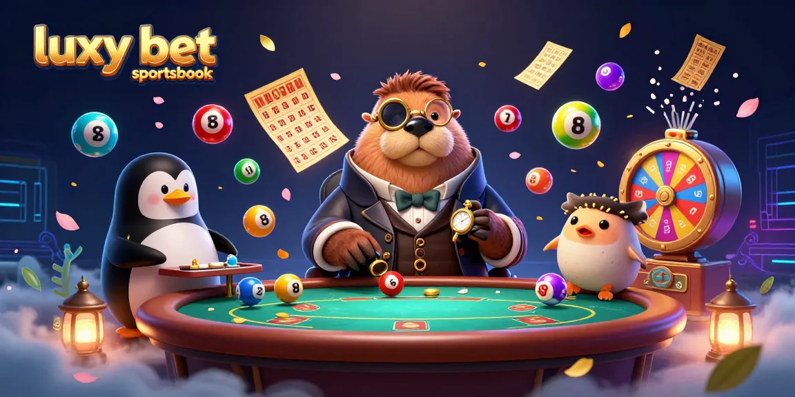 Experience thrilling sports betting with luxy bet sportsbook as cartoon characters play poker underwater.