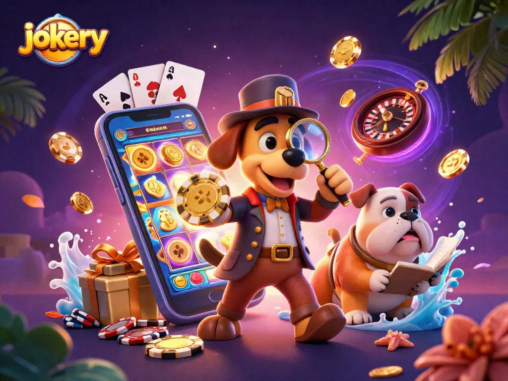 Experience the excitement of jokery with thrilling casino elements and characters in a dynamic 3D scene.