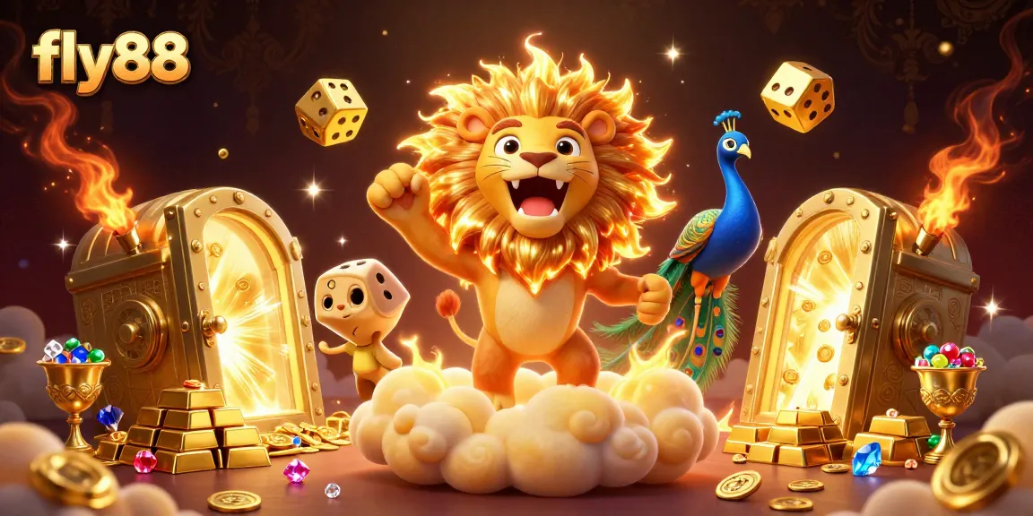 Experience thrilling wins at fly88 with an enchanting 3D casino adventure featuring golden treasures and vibrant energy.